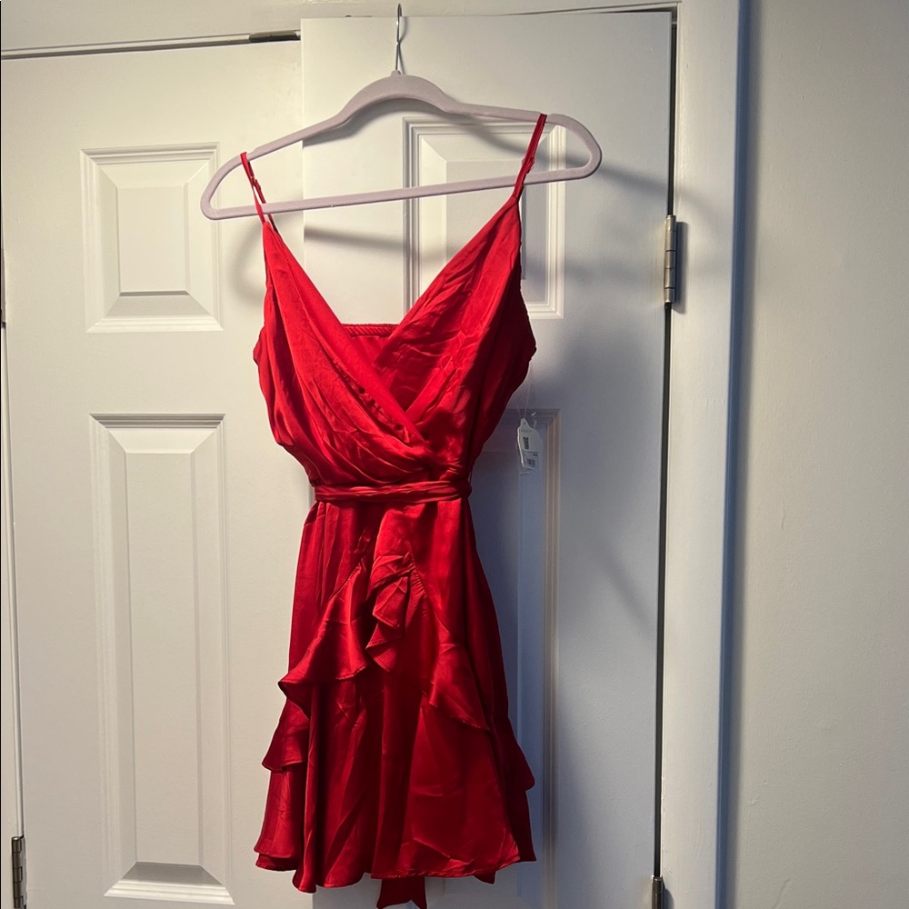 Altar'd State Vibrant Red Mini Dress